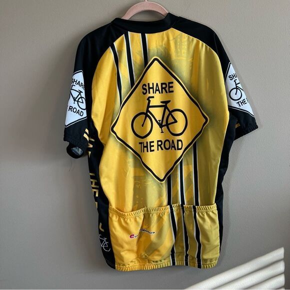 ✨ Cycling Store Yellow Share the Road Jersey XXL - Picture 7 of 9